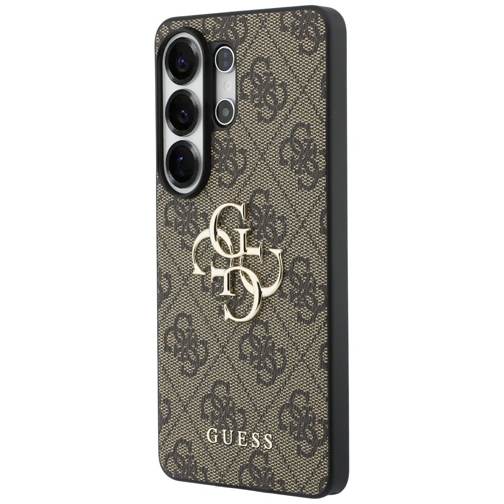 Samsung Galaxy S26 Ultra Guess 4G Big Metal Logo dėklas – rudas 1