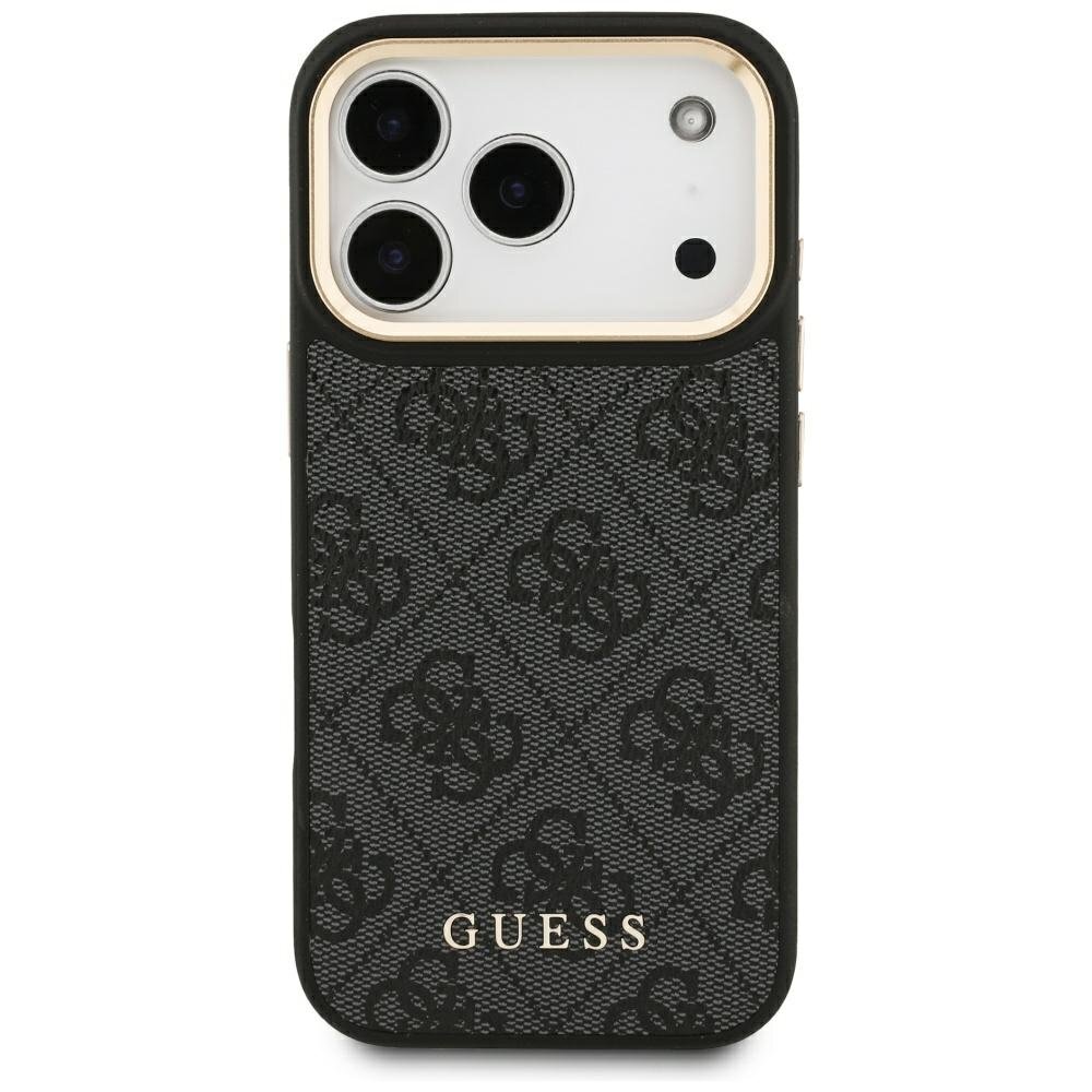 iPhone 17 Pro Guess 4G MagSafe Wallet dėklas – juodas 1 iPhone 17 Pro Guess 4G MagSafe Wallet dėklas – juodas 1