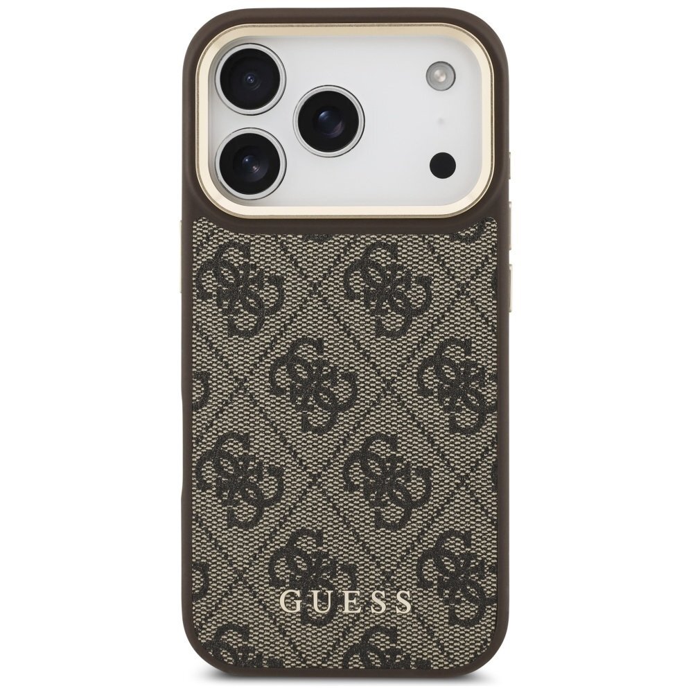 iPhone 17 Pro Guess 4G MagSafe Wallet dėklas – rudas 2