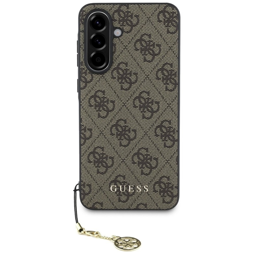 Guess 4G Charms Collection Dėklas skirtas Samsung Galaxy A56 - Rudas 1 Guess 4G Charms Collection Dėklas skirtas Samsung Galaxy A56 - Rudas 1