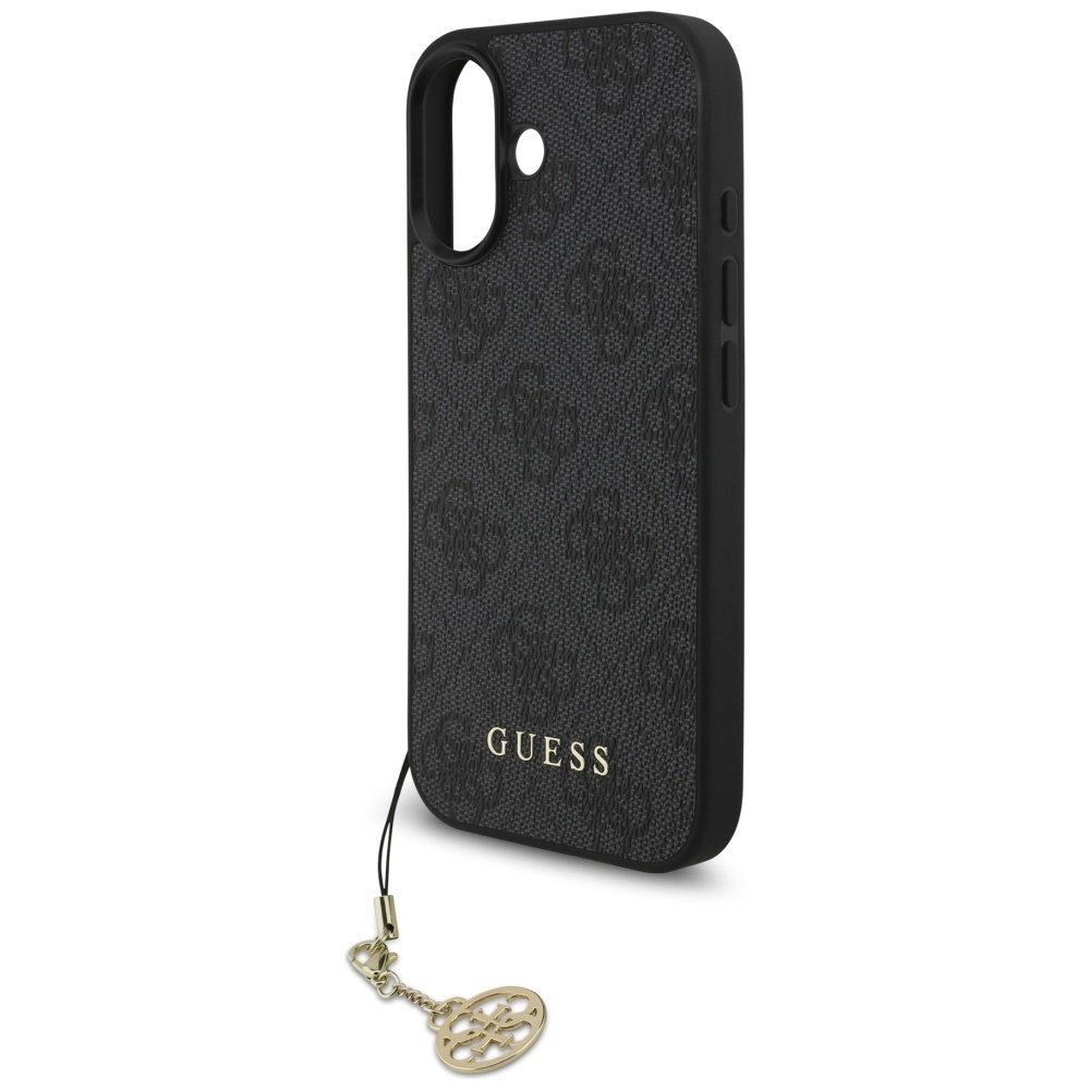 iPhone 17 dėklas Guess 4G Charms Collection, MagSafe – juodas 4 iPhone 17 dėklas Guess 4G Charms Collection, MagSafe – juodas 4