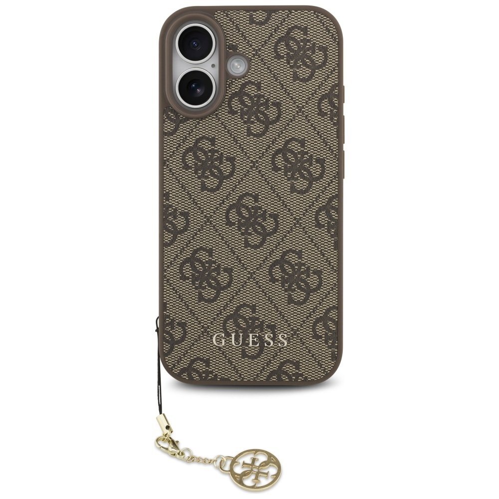 iPhone 17 Guess 4G Charms Collection dėklas su MagSafe – rudas 1 iPhone 17 Guess 4G Charms Collection dėklas su MagSafe – rudas 1