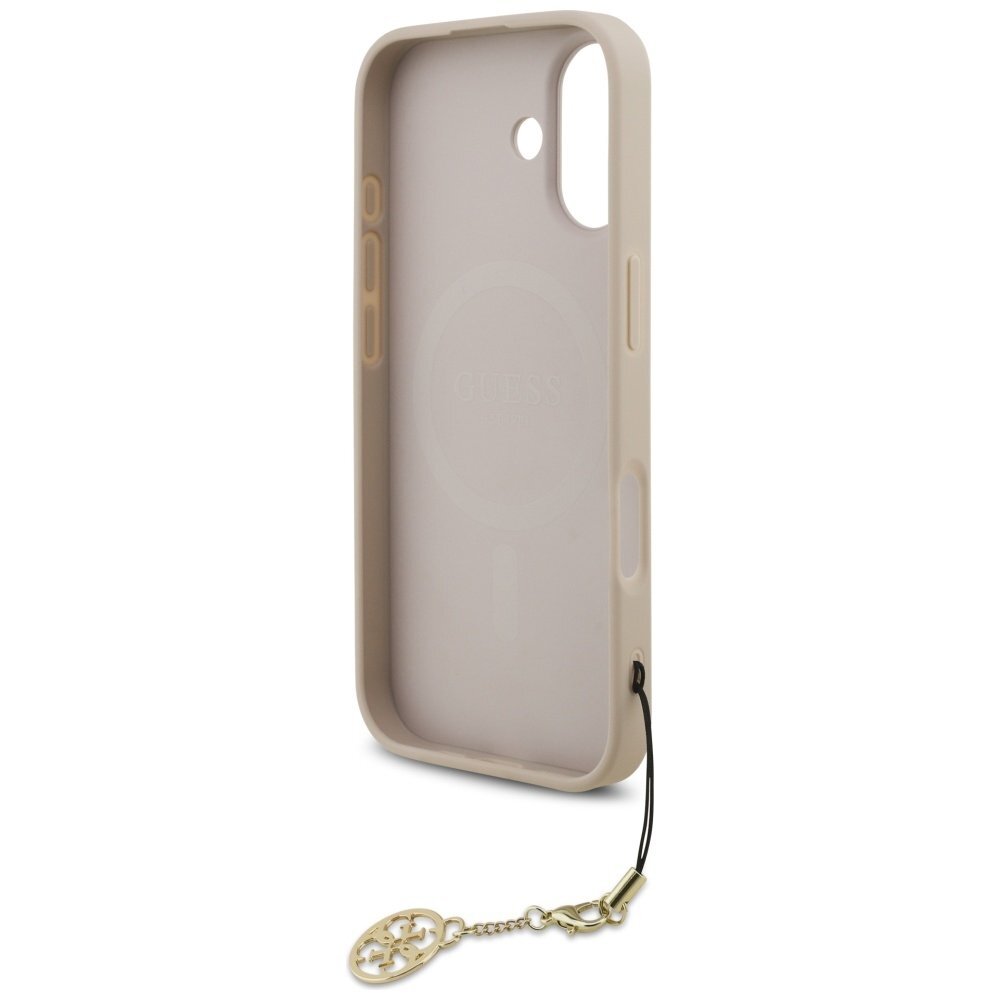 iPhone 17 Guess 4G Charms Collection dėklas su MagSafe – rožinis 5