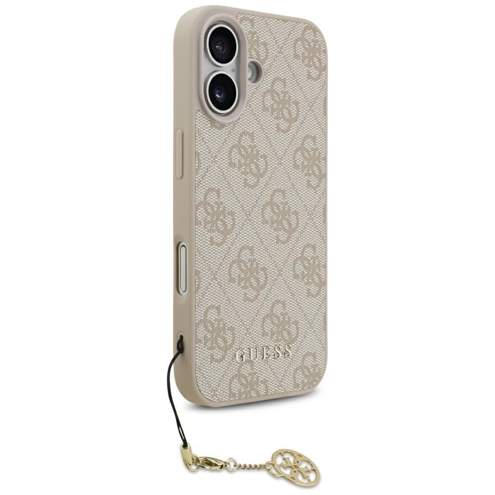 iPhone 17 Guess 4G Charms Collection dėklas su MagSafe – rožinis iPhone 17 Guess 4G Charms Collection dėklas su MagSafe – rožinis