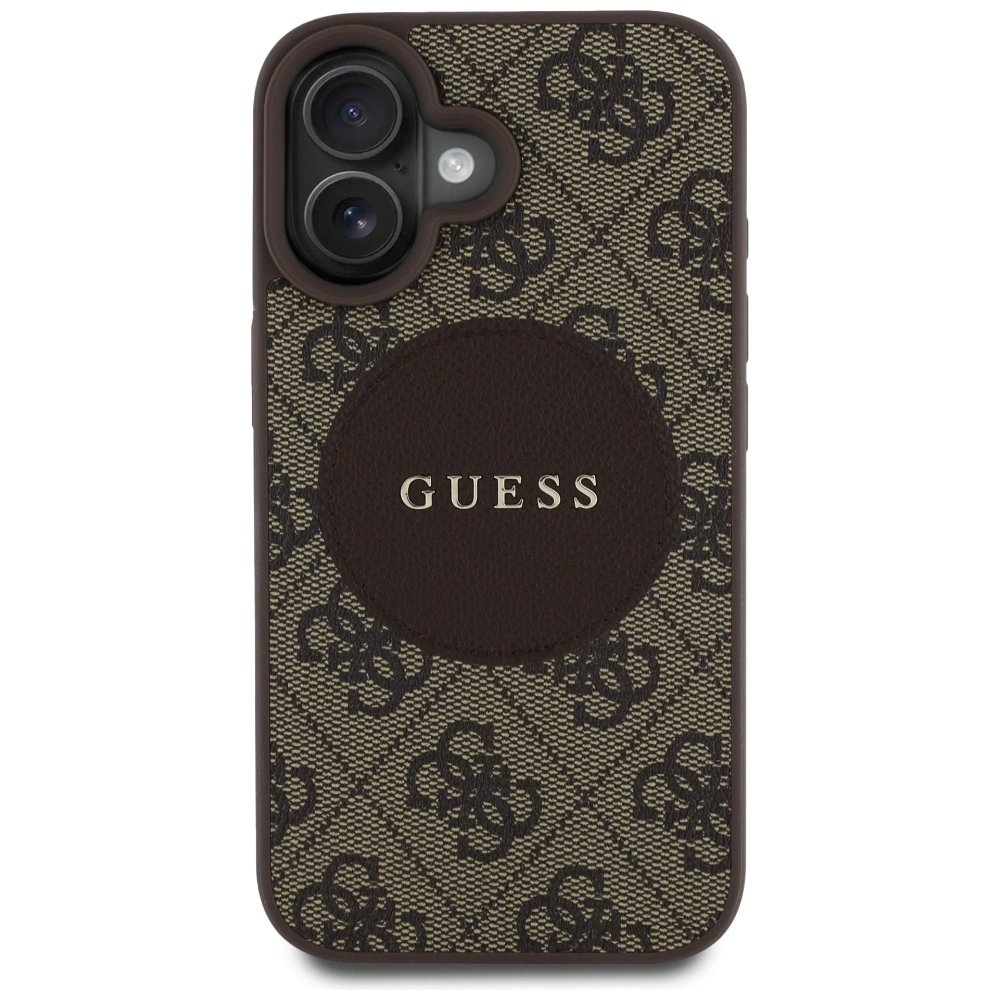 iPhone 16 – Guess 4G Circle Classic Logo MagSafe dėklas - Rudas 2 iPhone 16 – Guess 4G Circle Classic Logo MagSafe dėklas - Rudas 2
