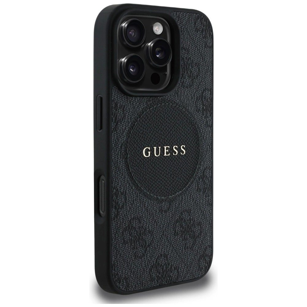 iPhone 16 Pro Max – Guess 4G Circle Classic Logo MagSafe dėklas - Juodas 3 iPhone 16 Pro Max – Guess 4G Circle Classic Logo MagSafe dėklas - Juodas 3
