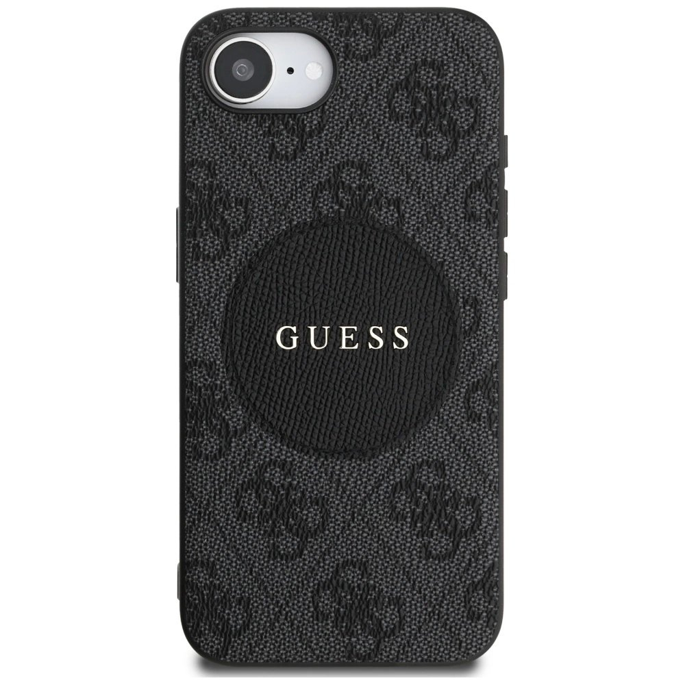 Guess 4G Circle Classic Logo MagSafe Dėklas skirtas iPhone 16e - Juodas 2