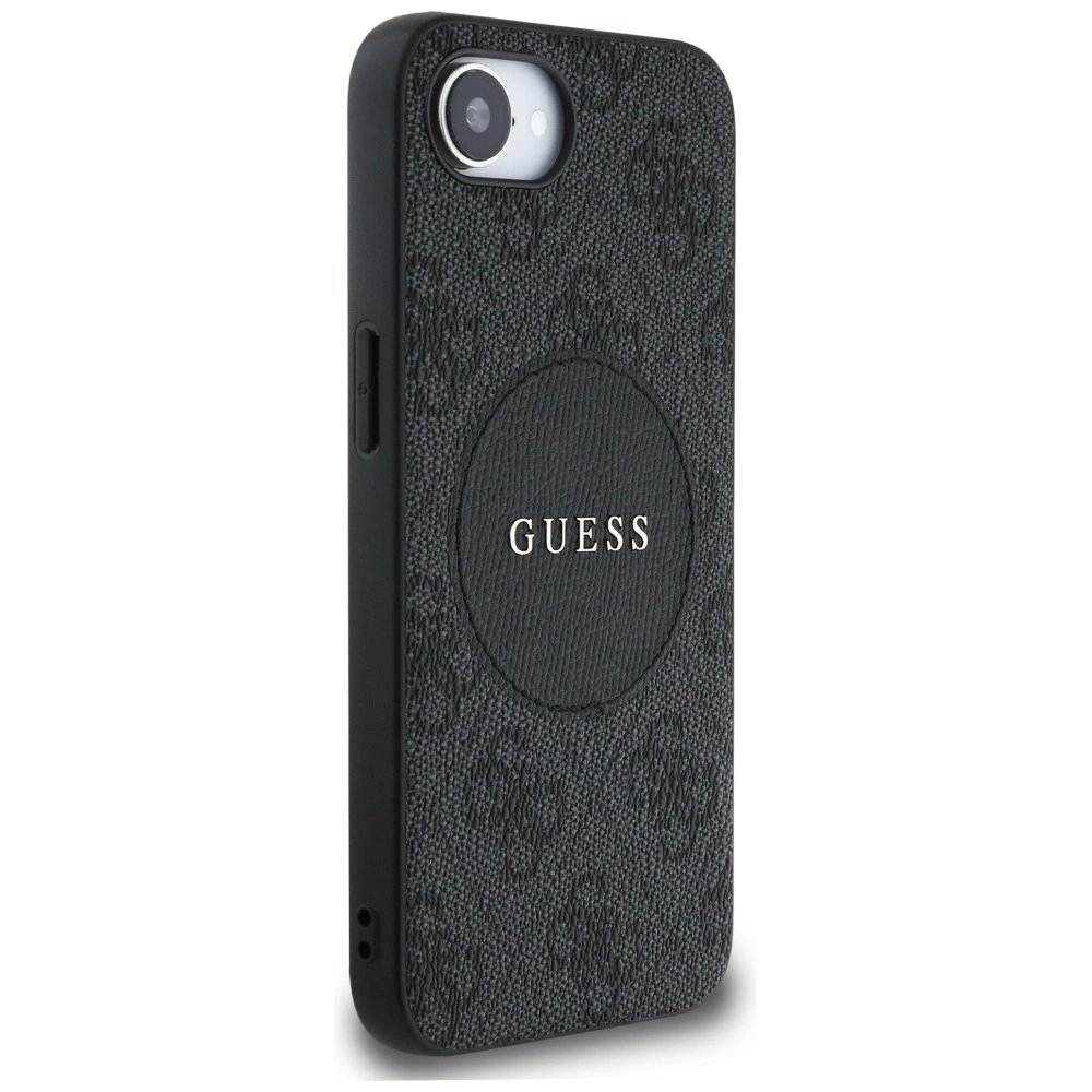Guess 4G Circle Classic Logo MagSafe Dėklas skirtas iPhone 16e - Juodas 3