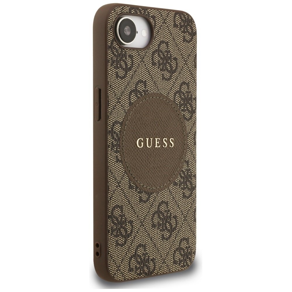 iPhone 16e Guess 4G Circle Classic Logo MagSafe dėklas – rudas 3 iPhone 16e Guess 4G Circle Classic Logo MagSafe dėklas – rudas 3