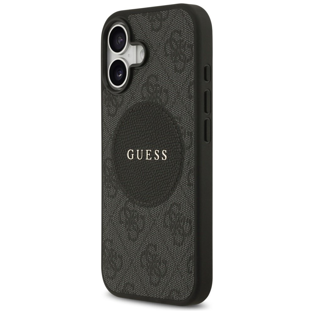 iPhone 17 Guess 4G Circle Classic Logo dėklas su MagSafe – juodas 1