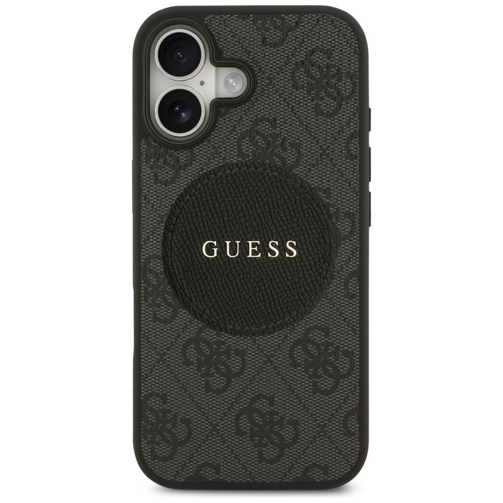 iPhone 17 Guess 4G Circle Classic Logo dėklas su MagSafe – juodas 2
