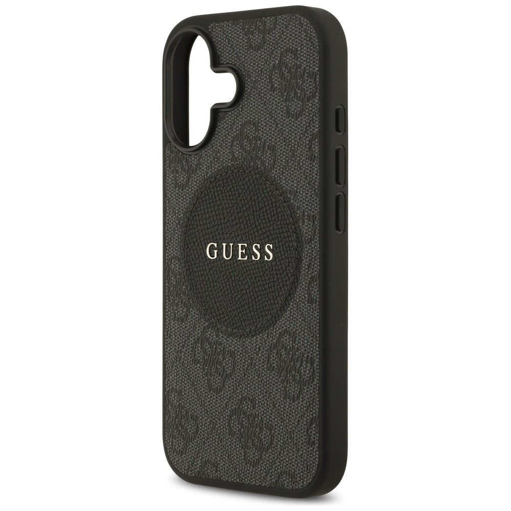 iPhone 17 Guess 4G Circle Classic Logo dėklas su MagSafe – juodas 5