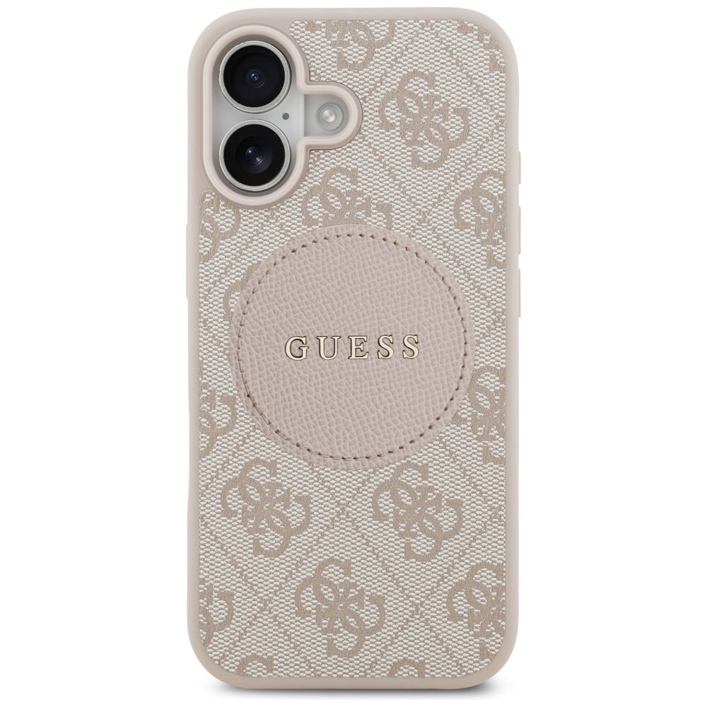 iPhone 17 Guess 4G Circle Classic Logo dėklas su MagSafe – rožinis 2