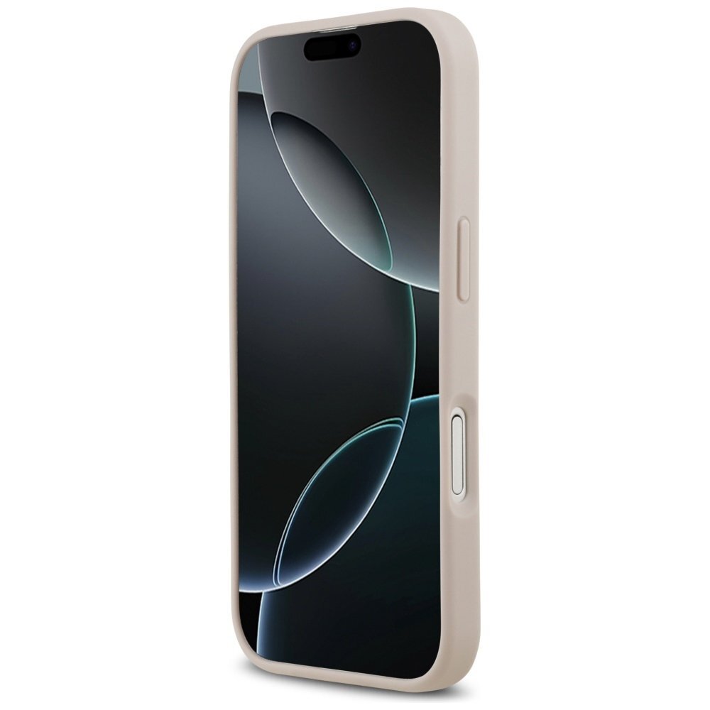 iPhone 17 Guess 4G Circle Classic Logo dėklas su MagSafe – rožinis 4