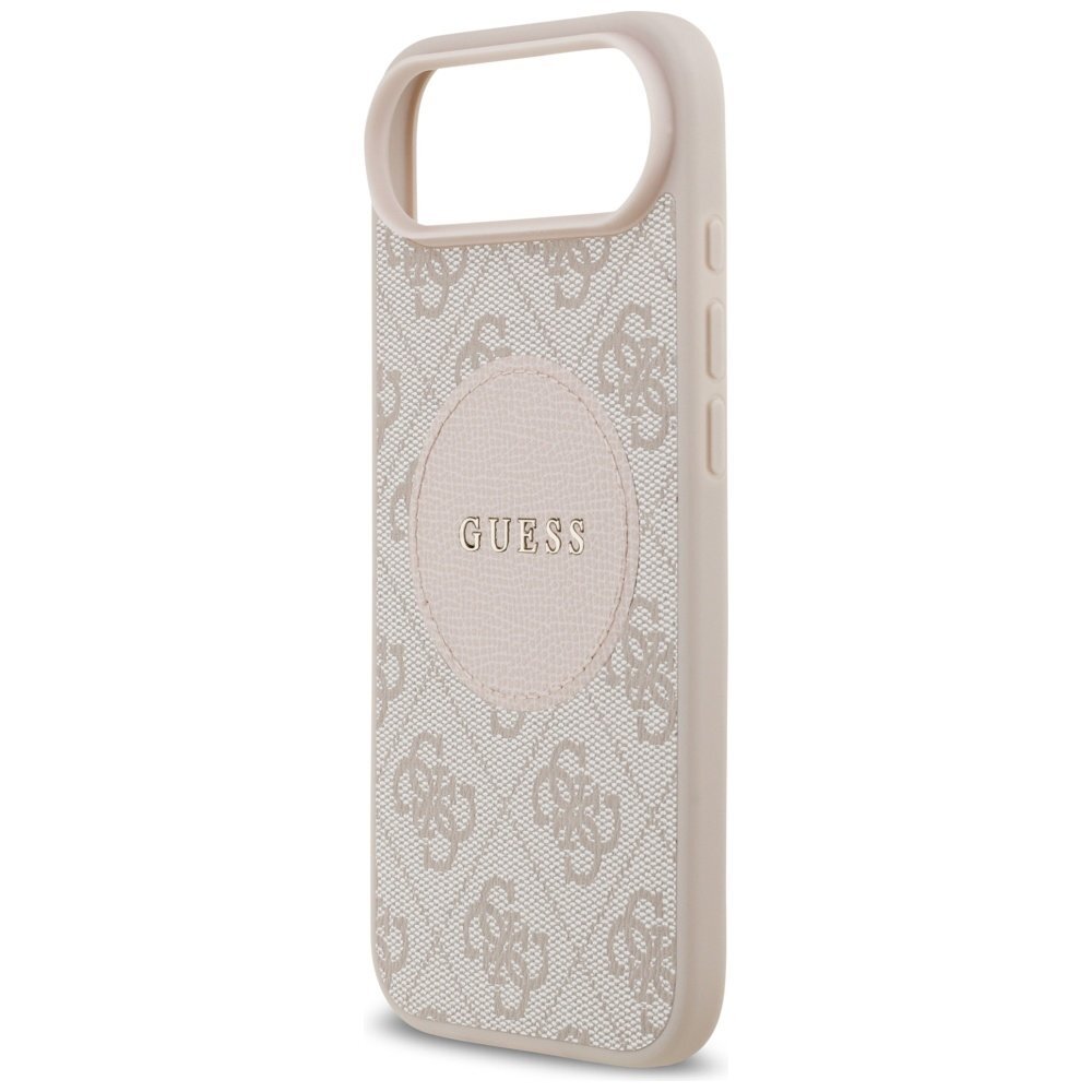 iPhone Air Guess 4G Circle Classic Logo dėklas su MagSafe – rožinis 5