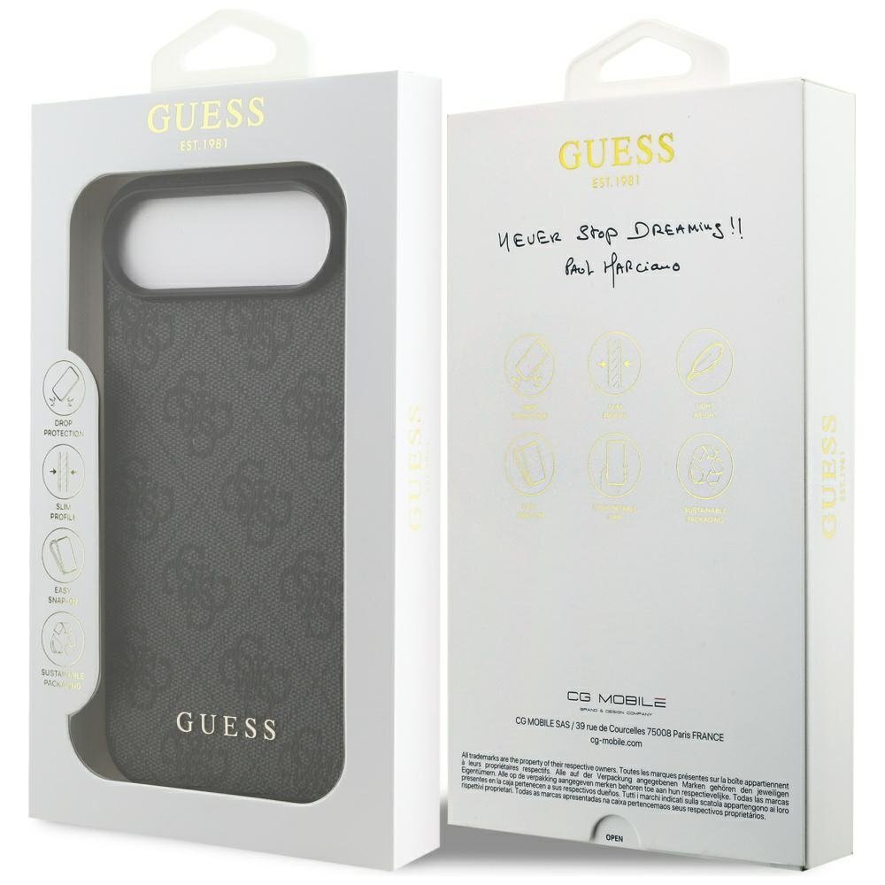 iPhone 17 Air Guess 4G Classic dėklas – juodas 7