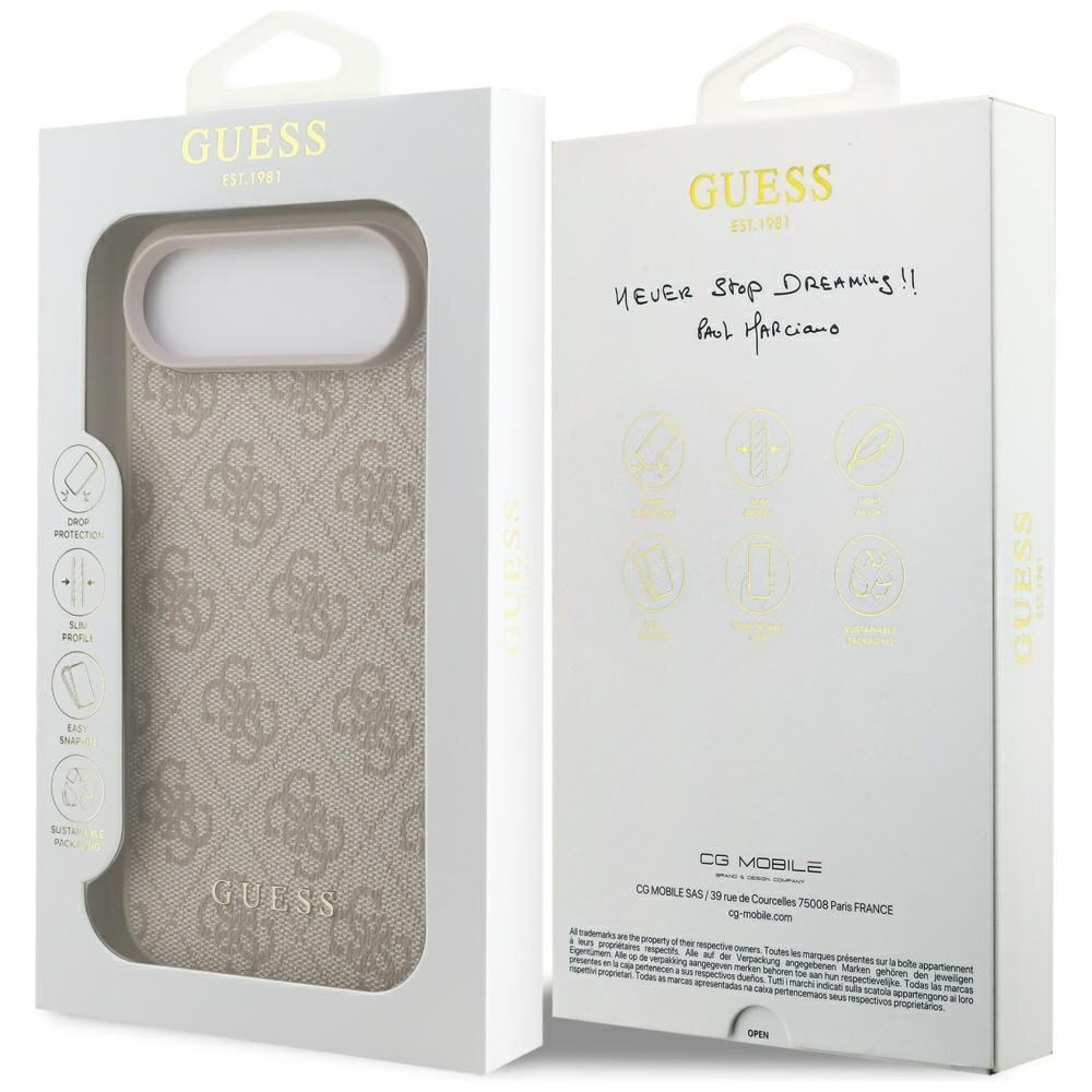 iPhone 17 Air dėklas Guess 4G Classic – rožinis 7 iPhone 17 Air dėklas Guess 4G Classic – rožinis 7