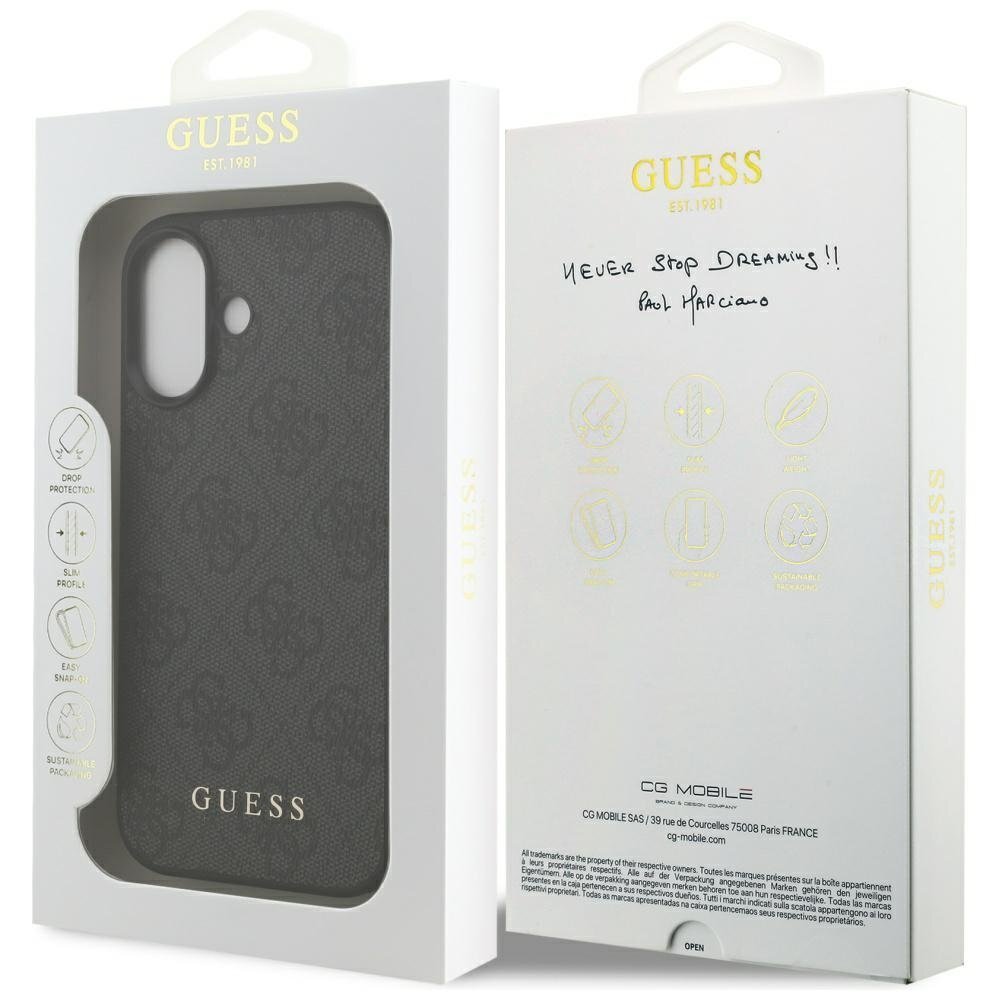 iPhone 17 Guess 4G Classic dėklas – juodas 7 iPhone 17 Guess 4G Classic dėklas – juodas 7