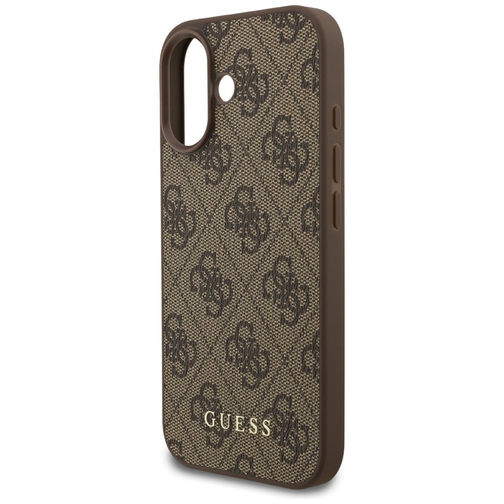 iPhone 17 dėklas Guess 4G Classic – rudas 5