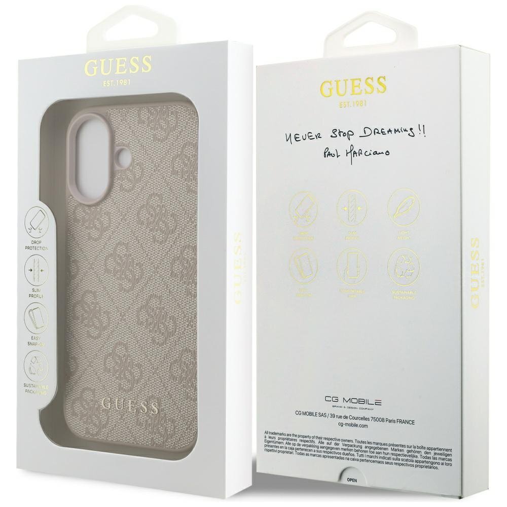 iPhone 17 dėklas Guess 4G Classic – rožinis 7 iPhone 17 dėklas Guess 4G Classic – rožinis 7