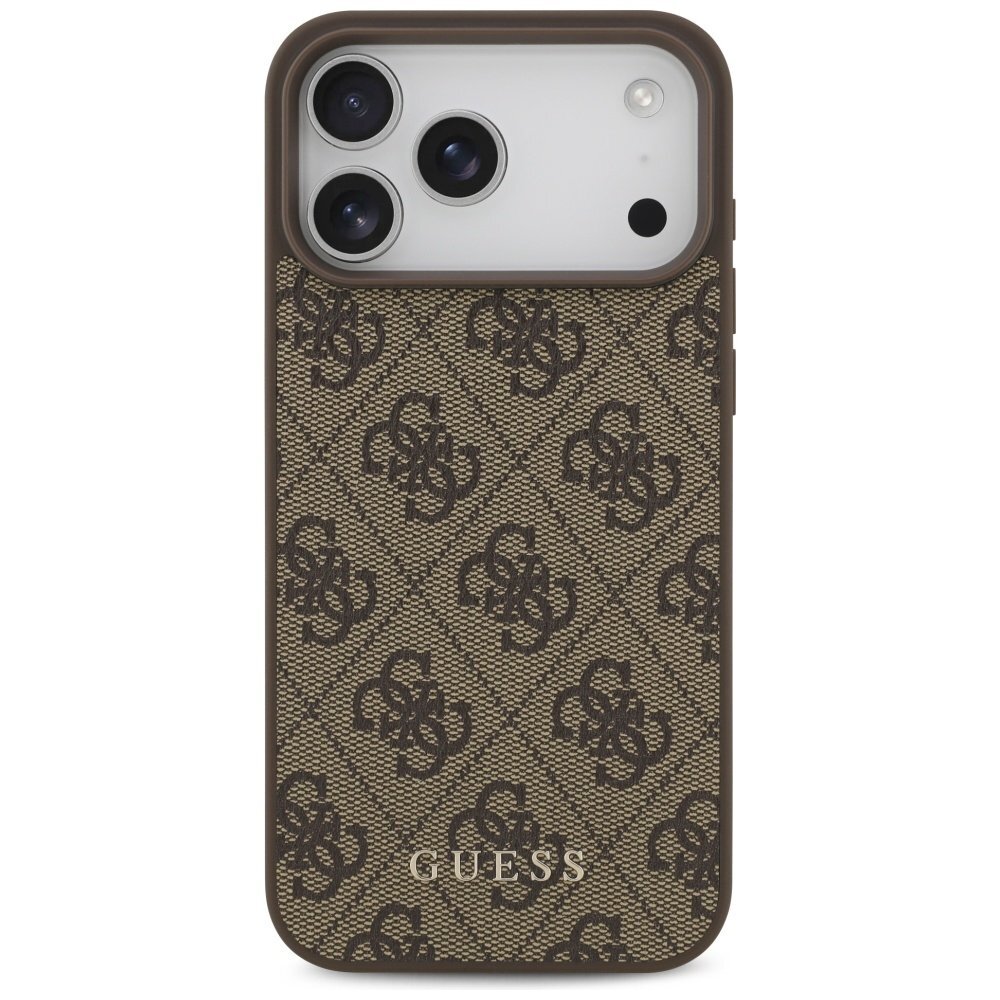 iPhone 17 Pro Max dėklas Guess 4G Classic – rudas 2 iPhone 17 Pro Max dėklas Guess 4G Classic – rudas 2