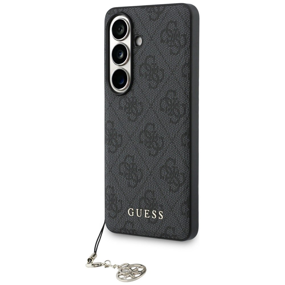 Samsung Galaxy S26 Guess 4G Classic Logo Charm MagSafe dėklas – juodas 1 Samsung Galaxy S26 Guess 4G Classic Logo Charm MagSafe dėklas – juodas 1