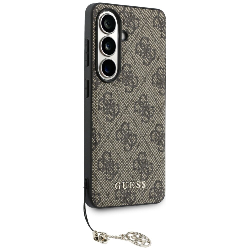 Samsung Galaxy S26 Guess 4G Classic Logo Charm MagSafe dėklas – rudas 2
