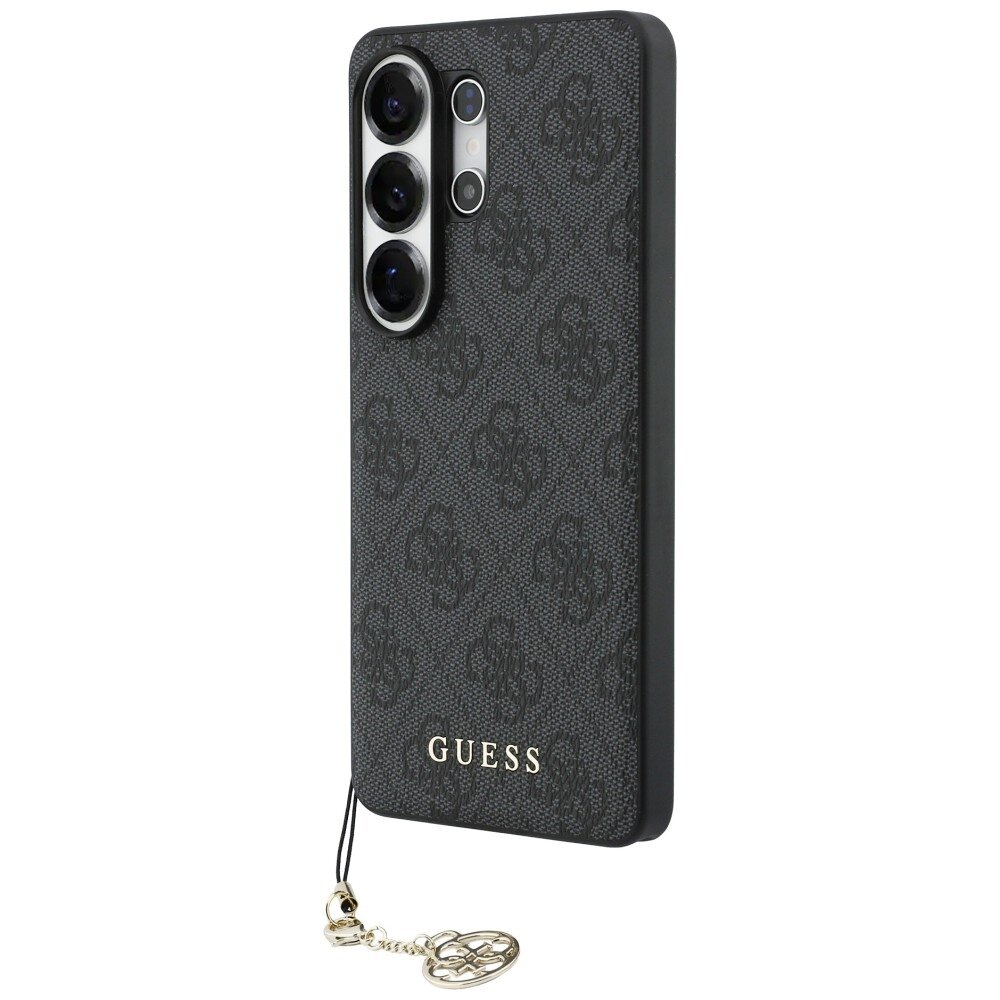 Samsung Galaxy S26 Ultra Guess 4G Classic Logo Charm MagSafe dėklas – juodas 1