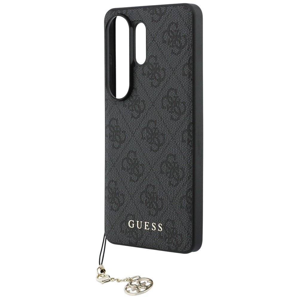 Samsung Galaxy S26 Ultra Guess 4G Classic Logo Charm MagSafe dėklas – juodas 4