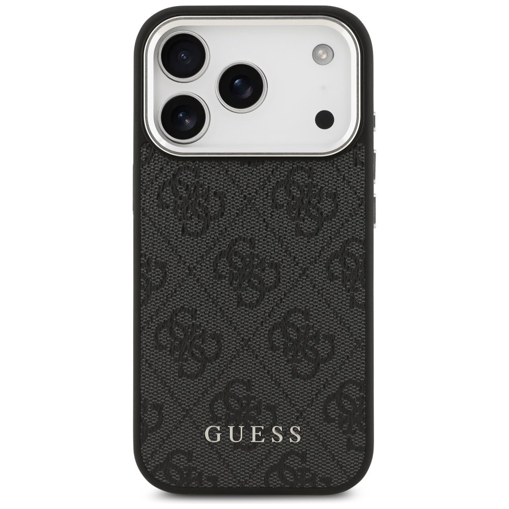 iPhone 17 Pro Guess 4G Classic Logo MagSafe dėklas – juodas 2 iPhone 17 Pro Guess 4G Classic Logo MagSafe dėklas – juodas 2