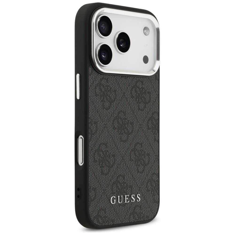 iPhone 17 Pro Guess 4G Classic Logo MagSafe dėklas – juodas 3