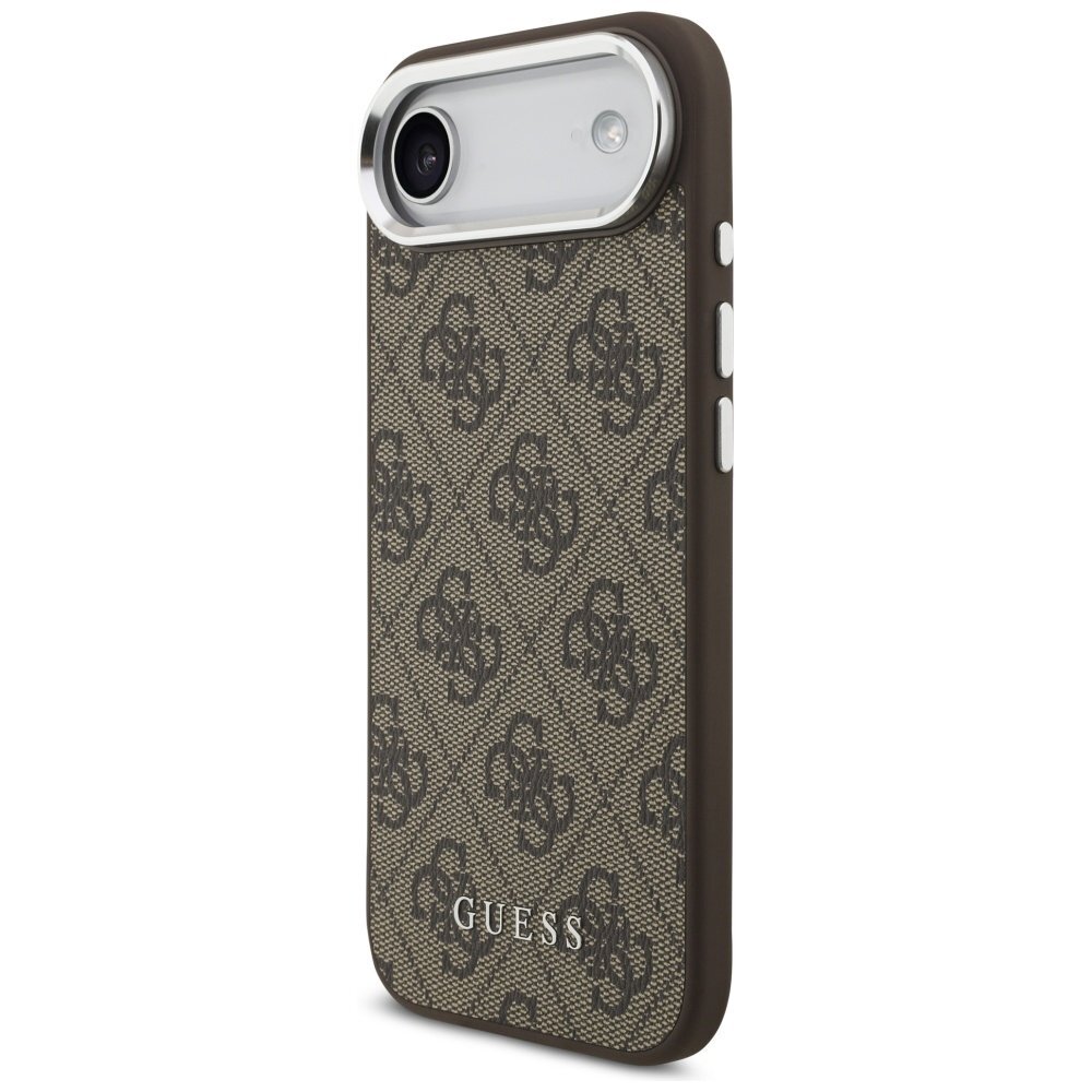 iPhone Air dėklas Guess 4G Classic Logo, MagSafe – rudas 1