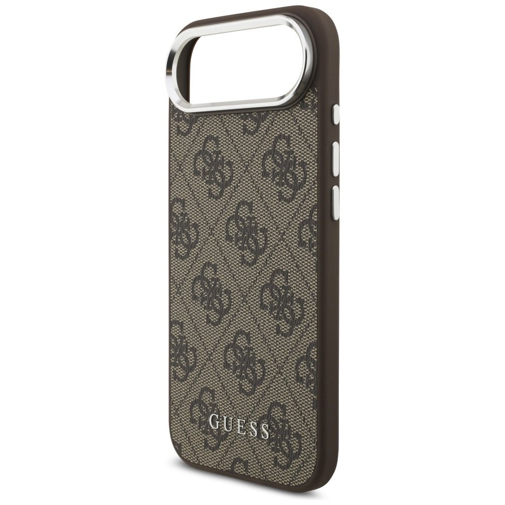 iPhone Air dėklas Guess 4G Classic Logo, MagSafe – rudas 5