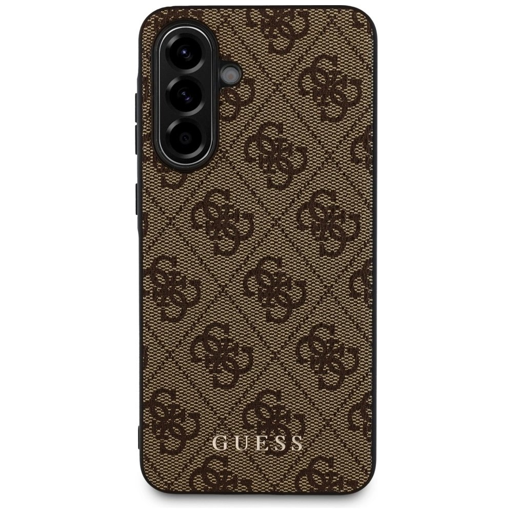 Guess 4G Metal GOLD LOGO Dėklas skirtas Samsung Galaxy A56 - Rudas 1 Guess 4G Metal GOLD LOGO Dėklas skirtas Samsung Galaxy A56 - Rudas 1