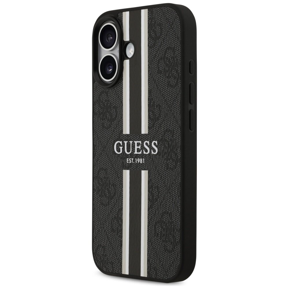 iPhone 17 Guess 4G Printed Stripes MagSafe dėklas – juodas 1 iPhone 17 Guess 4G Printed Stripes MagSafe dėklas – juodas 1