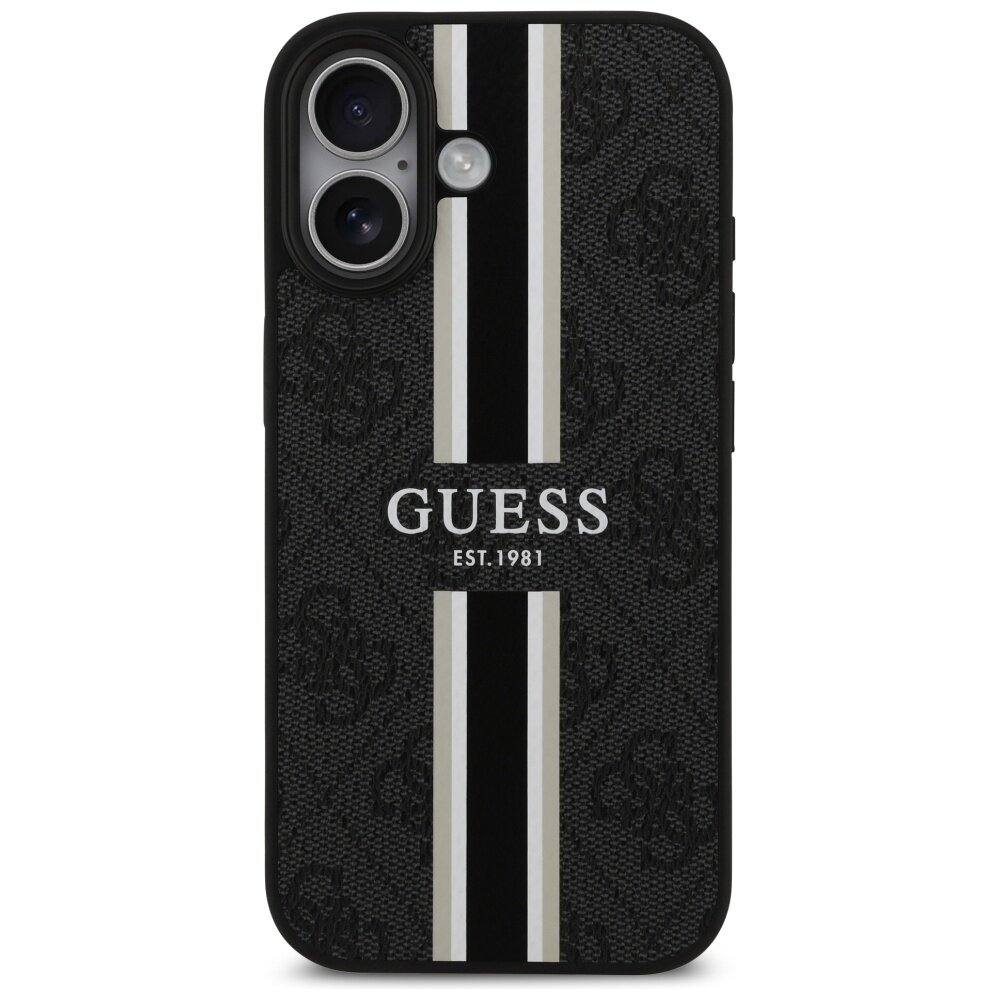 iPhone 17 Guess 4G Printed Stripes MagSafe dėklas – juodas 2 iPhone 17 Guess 4G Printed Stripes MagSafe dėklas – juodas 2