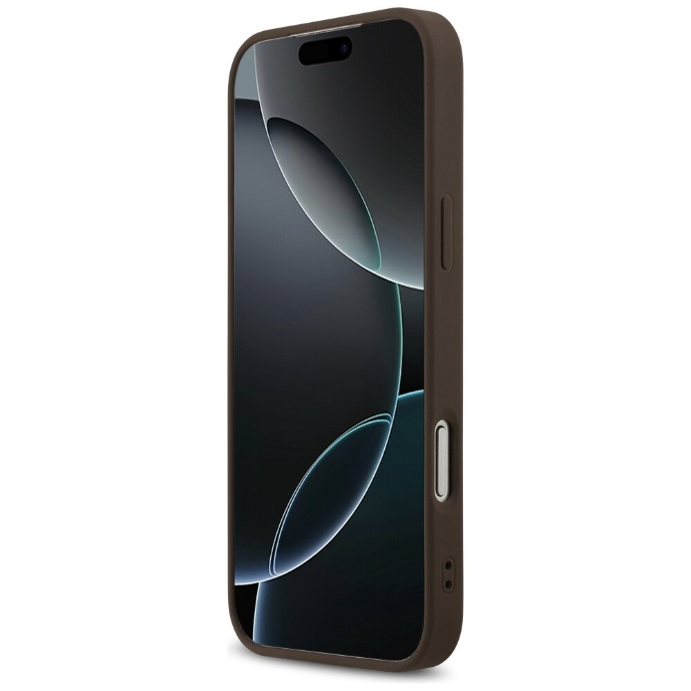 iPhone 17 Pro Max Guess 4G Printed Stripes MagSafe dėklas – rudas 4 iPhone 17 Pro Max Guess 4G Printed Stripes MagSafe dėklas – rudas 4