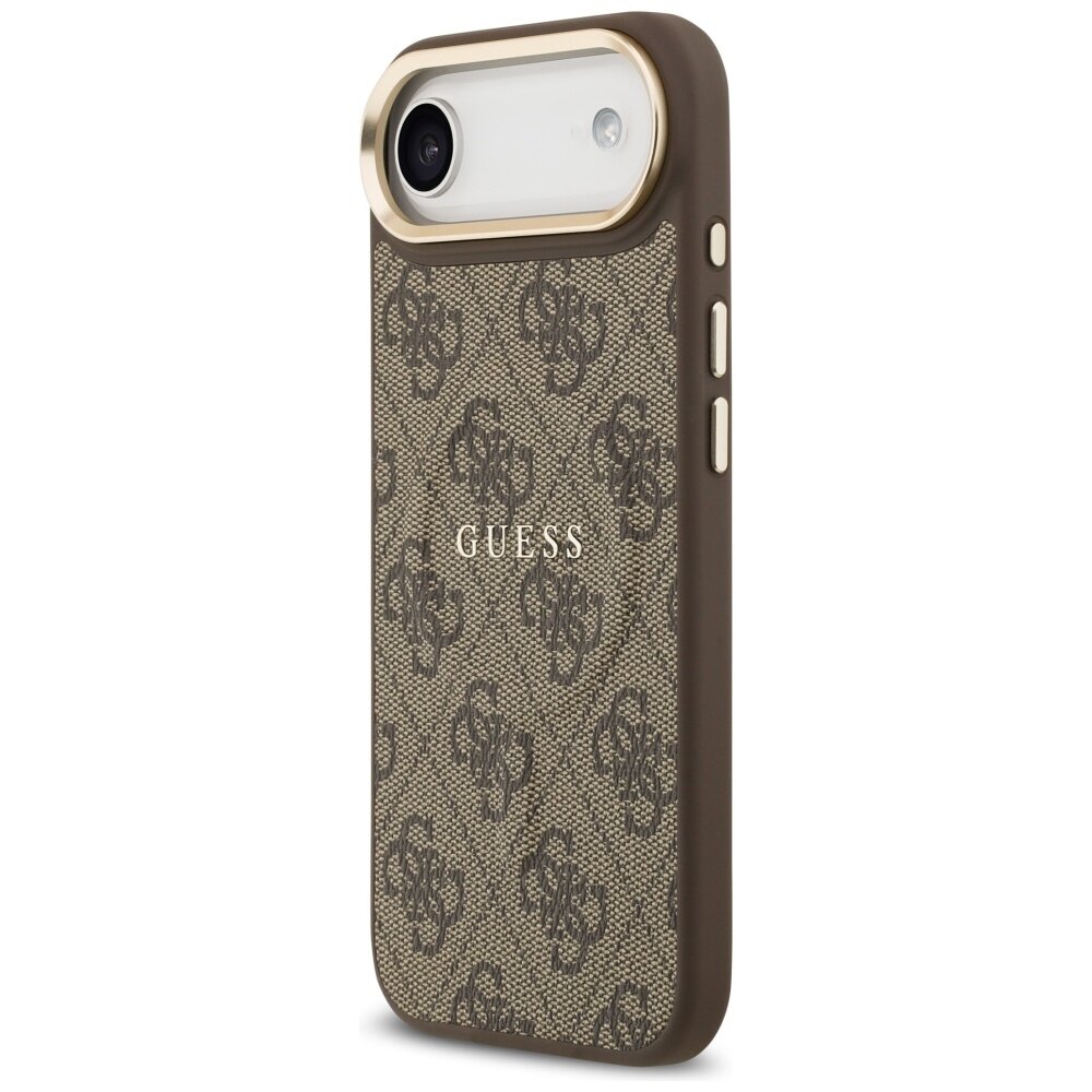 iPhone 17 Air Guess 4G PU Classic Logo MagSafe dėklas – rudas 1