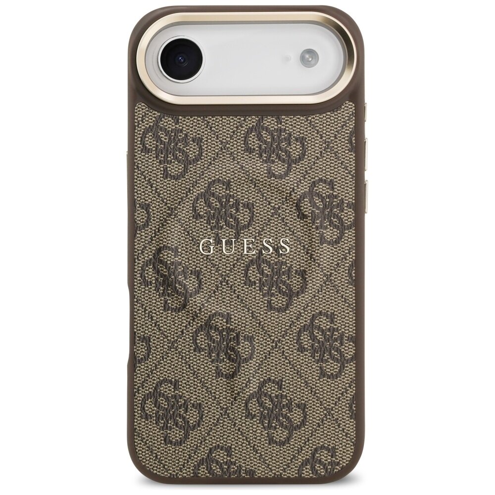 iPhone 17 Air Guess 4G PU Classic Logo MagSafe dėklas – rudas 2