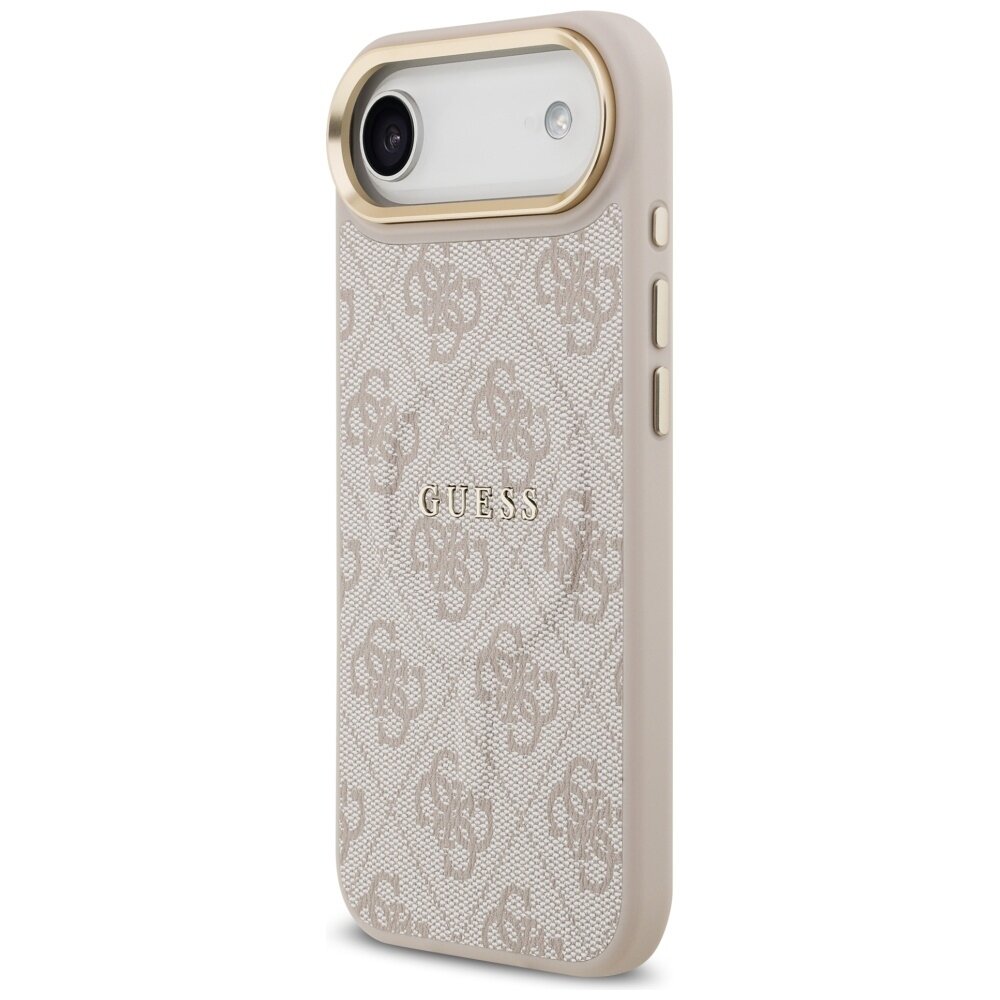 iPhone 17 Air Guess 4G PU Classic Logo MagSafe dėklas – rožinis 1