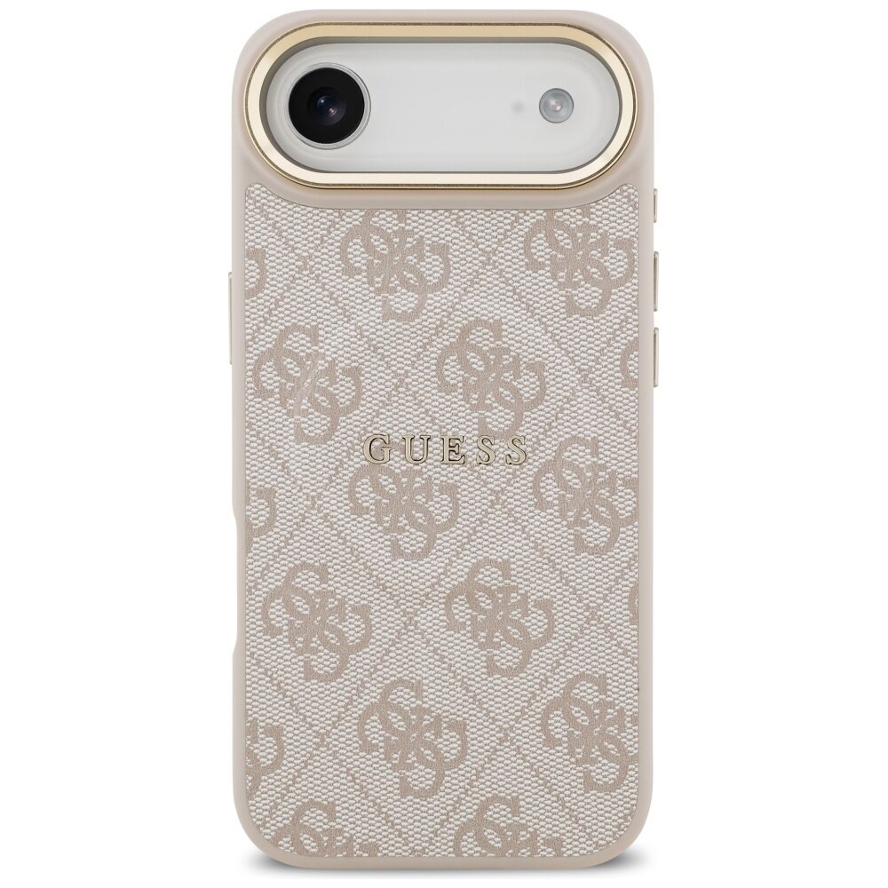 iPhone 17 Air Guess 4G PU Classic Logo MagSafe dėklas – rožinis 2