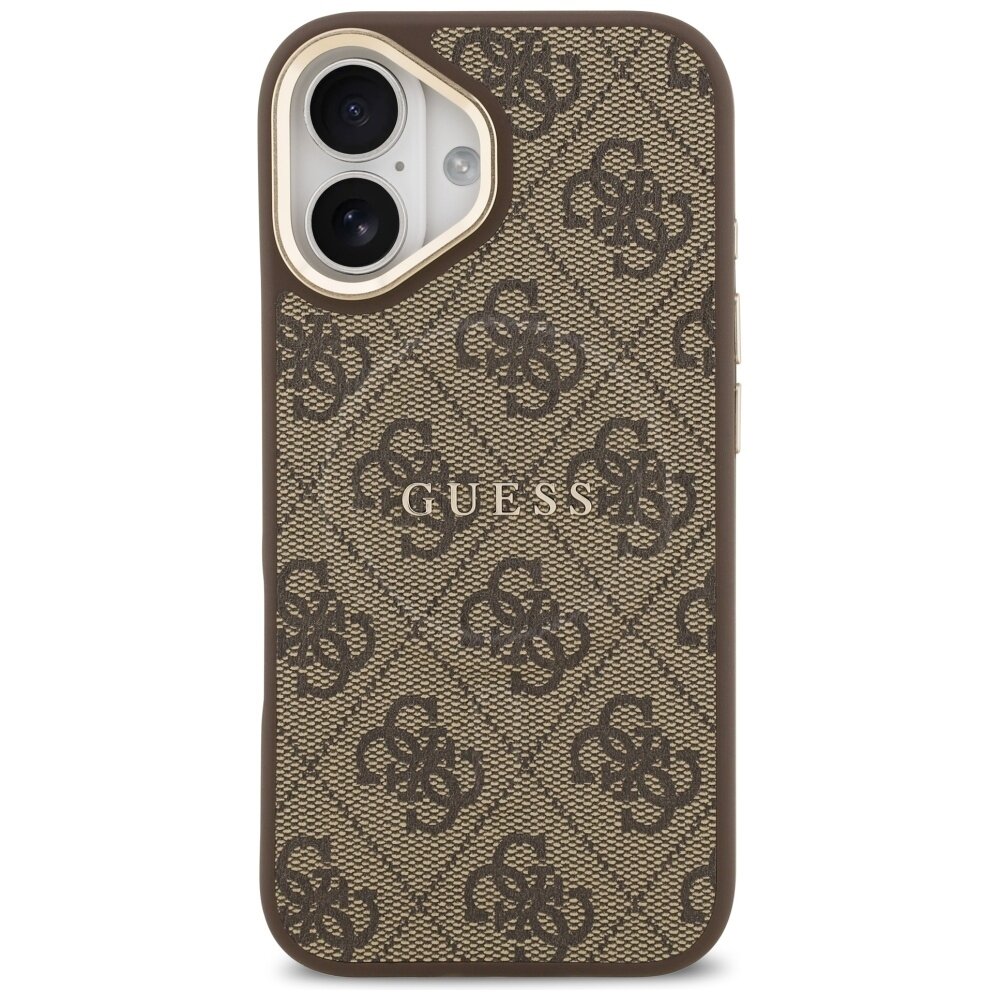 iPhone 17 Guess 4G PU Classic Logo MagSafe dėklas – rudas 2