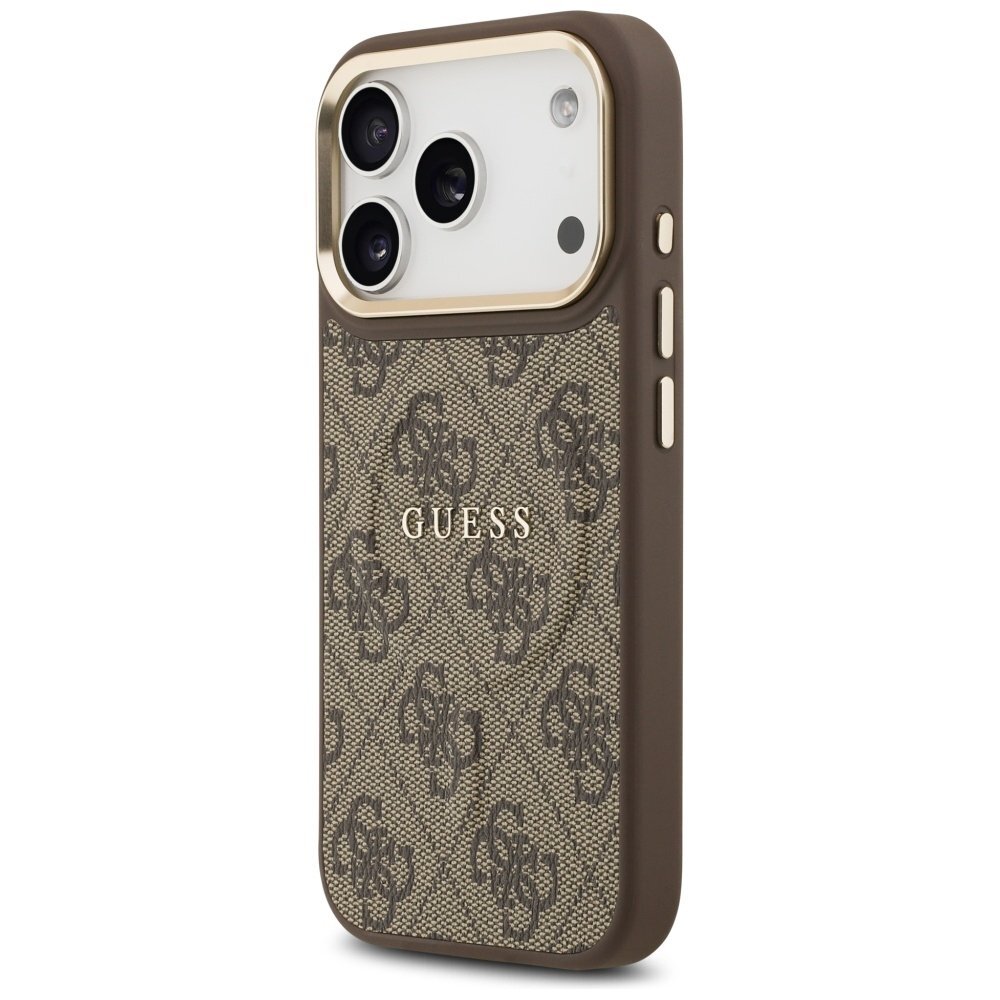 iPhone 17 Pro Guess 4G PU Classic Logo MagSafe dėklas – rudas 1 iPhone 17 Pro Guess 4G PU Classic Logo MagSafe dėklas – rudas 1