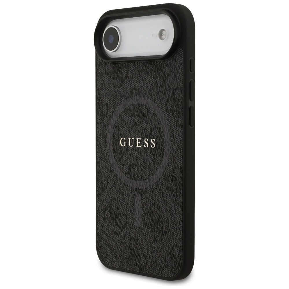 iPhone 17 Air Guess 4G Ring Classic Logo MagSafe dėklas – juodas 1