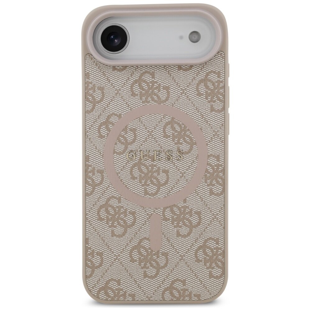 iPhone 17 Air Guess 4G Ring Classic Logo MagSafe dėklas – rožinis 2