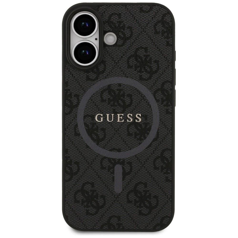 iPhone 17 Guess 4G Ring Classic Logo MagSafe dėklas – juodas 2