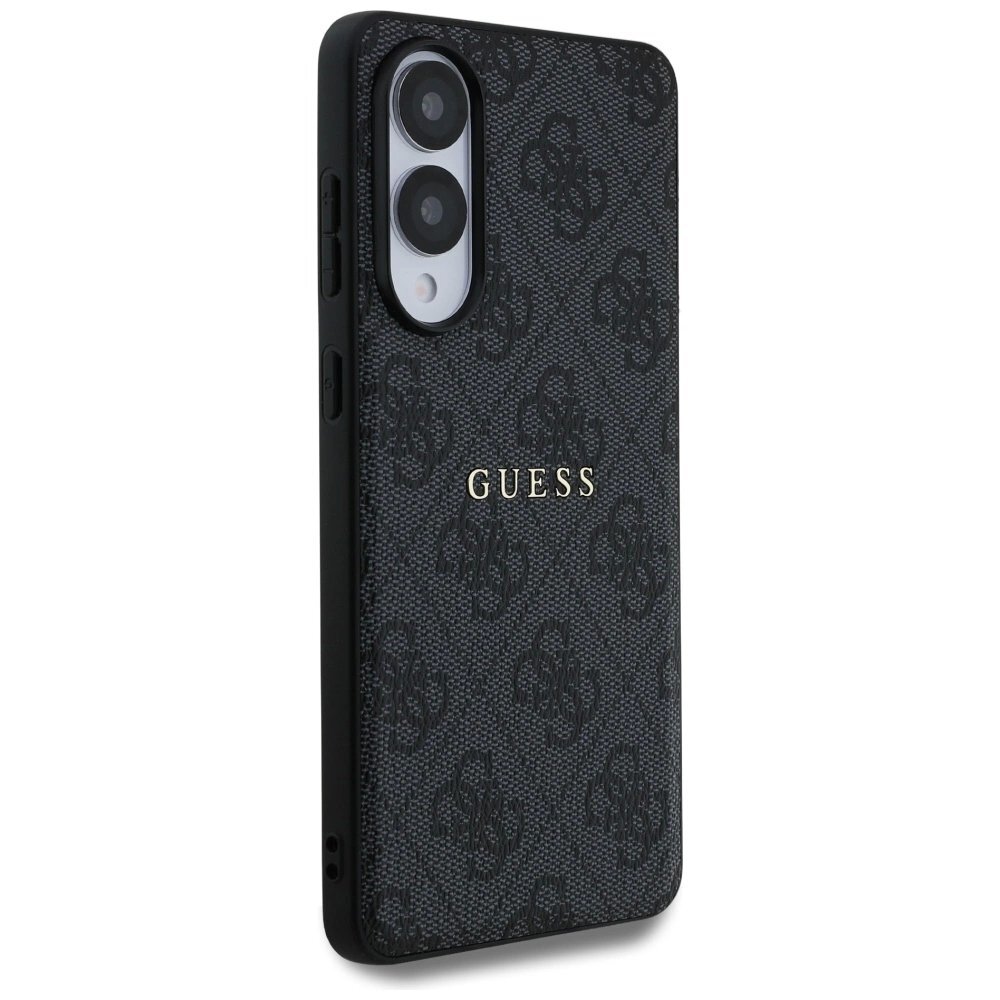 Samsung Galaxy S25 Edge dėklas Guess 4G Ring Classic Logo su MagSafe – juodas 3