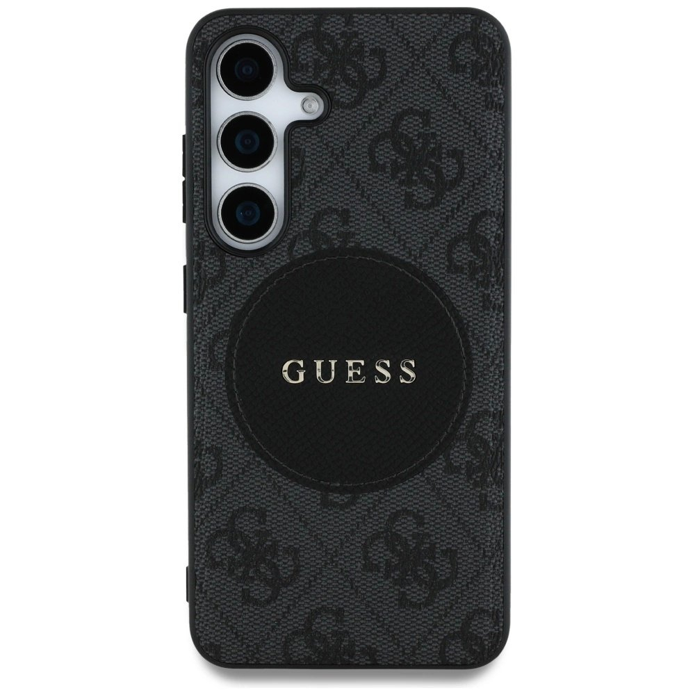 Guess 4G Round Patch Classic Logo MagSafe Dėklas Samsung Galaxy S25 Plus Juodas 2 Guess 4G Round Patch Classic Logo MagSafe Dėklas Samsung Galaxy S25 Plus Juodas 2