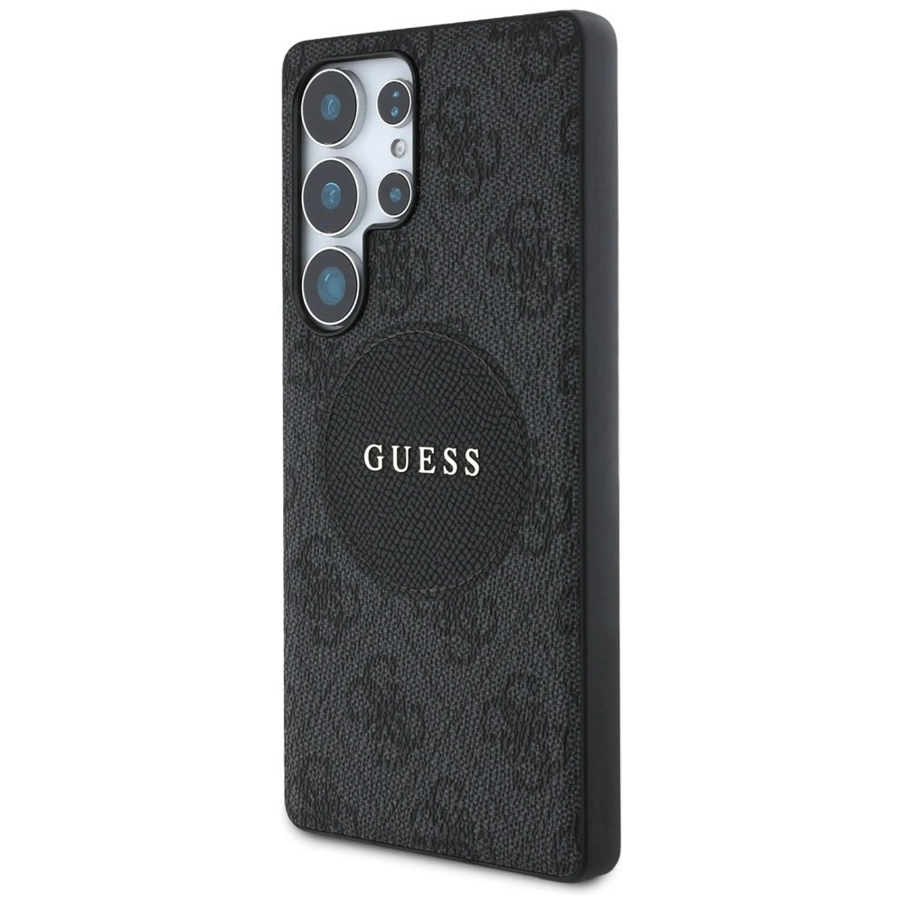 Guess 4G Round Patch Classic Logo MagSafe Dėklas Samsung Galaxy S25 Ultra Juodas 1 Guess 4G Round Patch Classic Logo MagSafe Dėklas Samsung Galaxy S25 Ultra Juodas 1