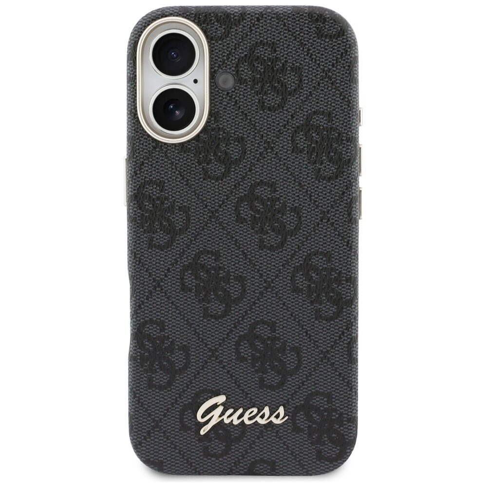 iPhone 17 Guess 4G Script MagSafe dėklas – juodas 2 iPhone 17 Guess 4G Script MagSafe dėklas – juodas 2